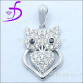 925 silver owl design pendant cute animal pendant